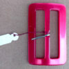 Large Vintage Plastic Belt Buckle Red (BB-022)