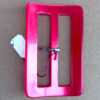 Large Vintage Plastic Belt Buckle Red (BB-022) - Image 2