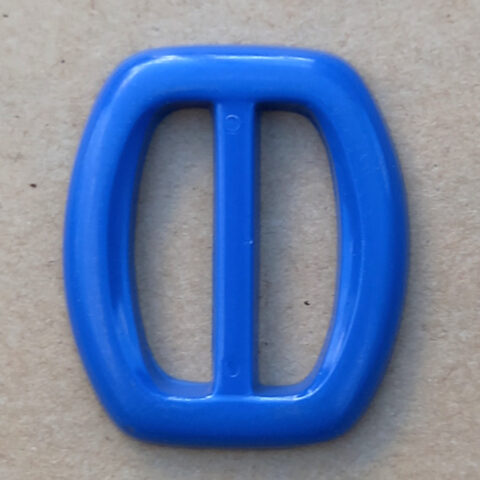 Vintage Blue Belt Slider or Scarf Buckle (BB-025)
