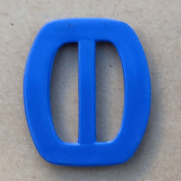 Vintage Blue Belt Slider or Scarf Buckle (BB-025) - Image 2