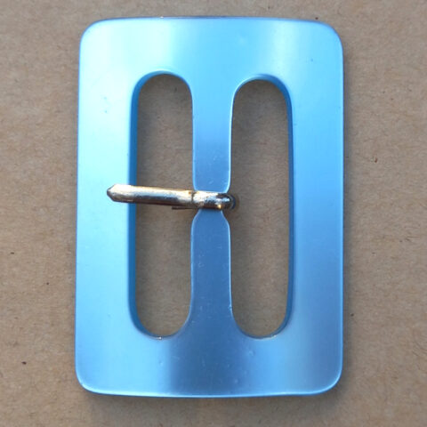 Vintage Plastic Belt Buckle Light Blue (BB-026)