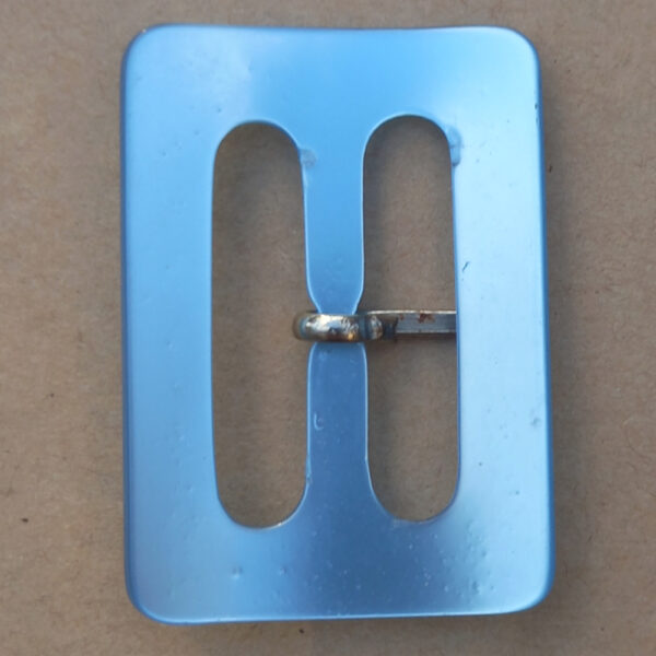 Vintage Plastic Belt Buckle Light Blue (BB-026) - Image 2