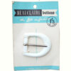 Vintage Beauclaire Belt Buckle White (BB-034) (Original Packaging)