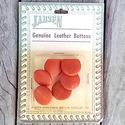 Jansen Leather Buttons x6 (BUT-009) Original Packaging
