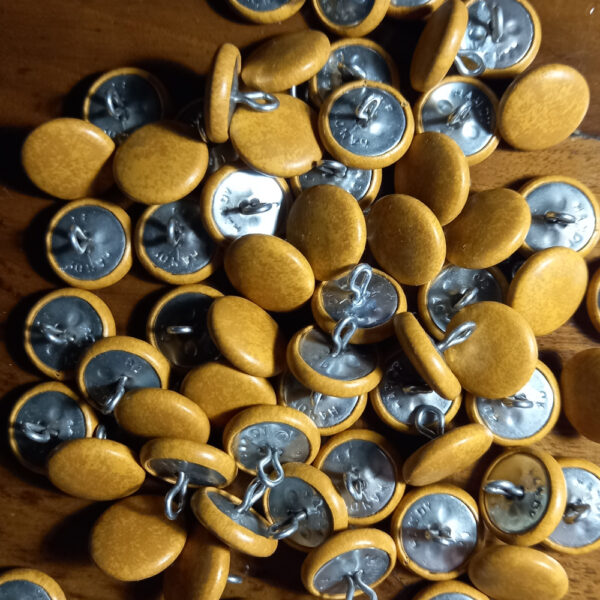 20mm Camel Brown Genuine Leather Buttons (BUT-016) - Image 2