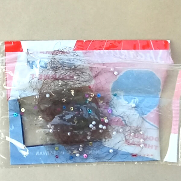 1960s Vintage Nylon Hair Net Snood x2 (HAIR-05) in original packet - Image 2