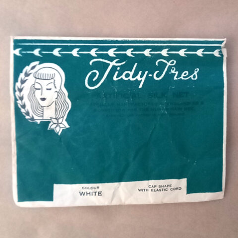 1960s Tidy-Tres Hairnet White (Hair-06) in original envelop
