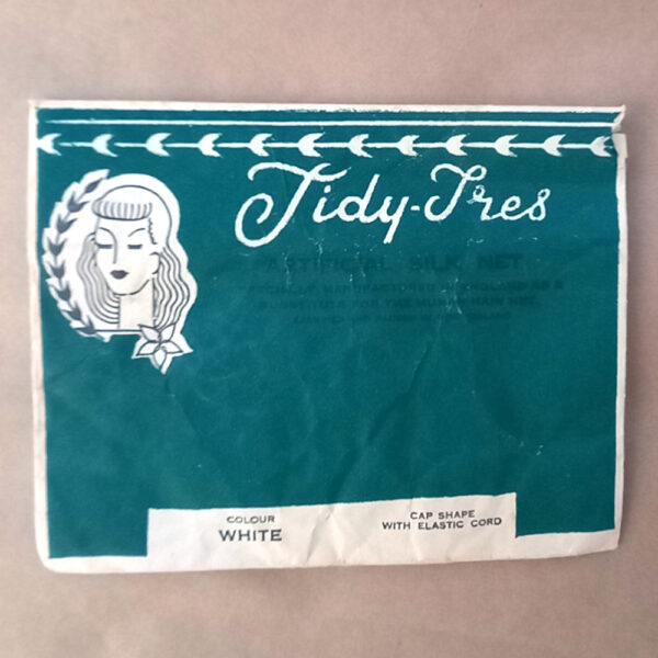1960s Tidy-Tres Hairnet White (Hair-06) in original envelop