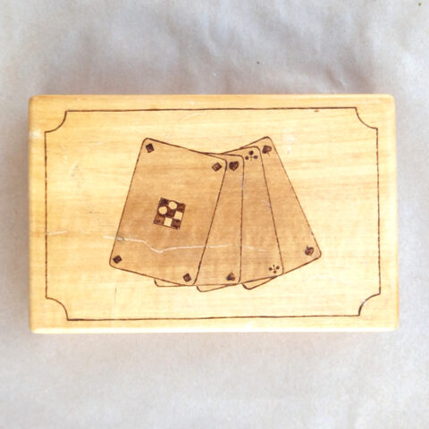 Vintage Jass Game in Wooden Box
