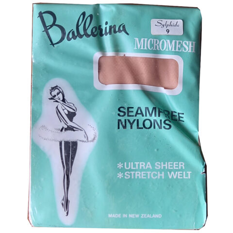 1960s Ballerina Micromesh Seamfree Nylon Stockings Sylphide Size 10