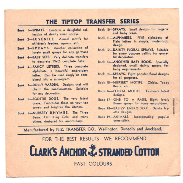 1950s Tip-Top Transfer Booklet No 12 (TRA-12) - Image 2