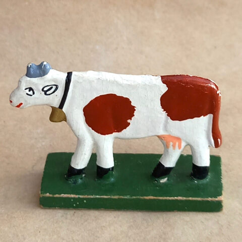 Cow Brown/White (TY-007) 1950s Rossweiner Flachfigur