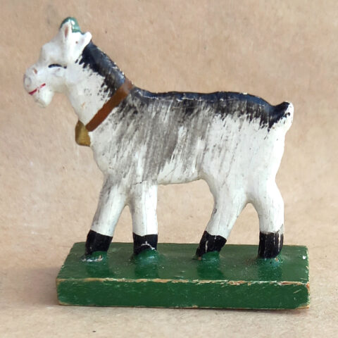 Goat Black/White (TY-013) 1950s Rossweiner Flachfigur