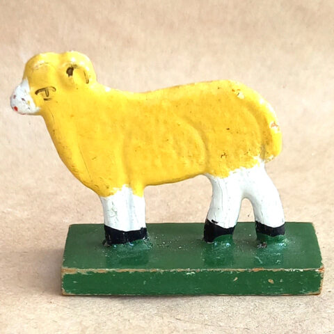 Sheep Yellow (TY-019) 1950s Rossweiner Flachfigur