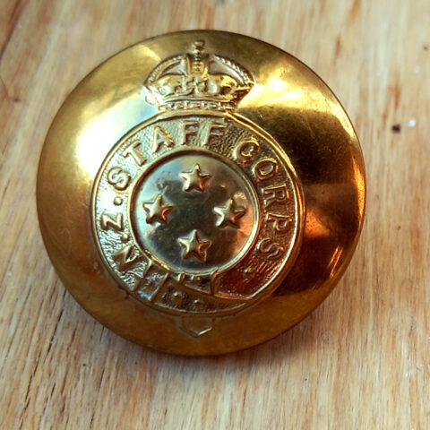 New Zealand Army Staff Button 20mm by J.R. Gaunt (ARMY-003)