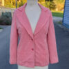 Vintage Fitted Jacket Red Houndstooth size M (VC-001)
