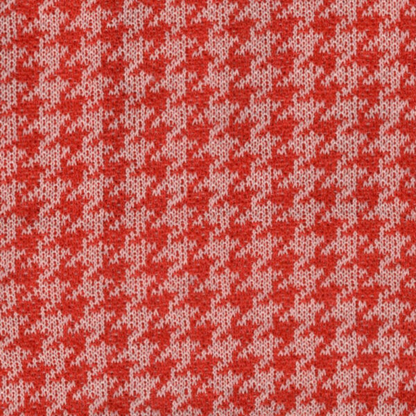 Vintage Fitted Jacket Red Houndstooth size M (VC-001) - Image 3
