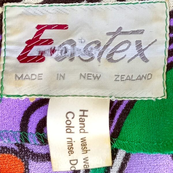 Vintage Eastex Full Length Polyester Dress with Belt size M-L (VC-002) - Image 3
