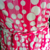1970s Sleeveless Dress with Belt Pink/White size S-M (VC-008) - Image 2