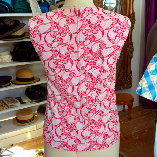 1970s Tank Top Orange/White/Silver Southwell size 11 (VC-009) - Image 2