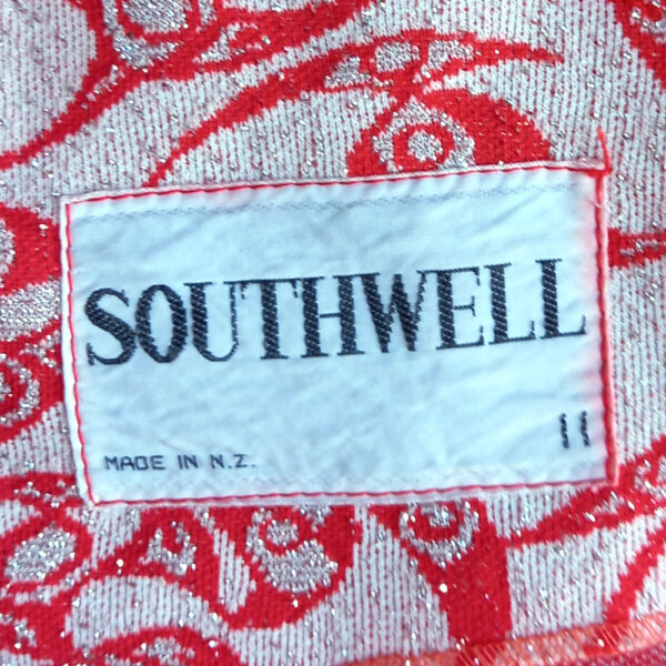1970s Tank Top Orange/White/Silver Southwell size 11 (VC-009) - Image 4