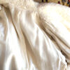 1970s White Faux Fur Winter Coat size Medium (VC-010) - Image 3