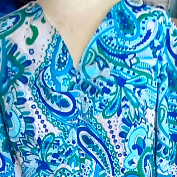 Genuine Vintage Full Length Polyester Dress size L (VC-014) - Image 2