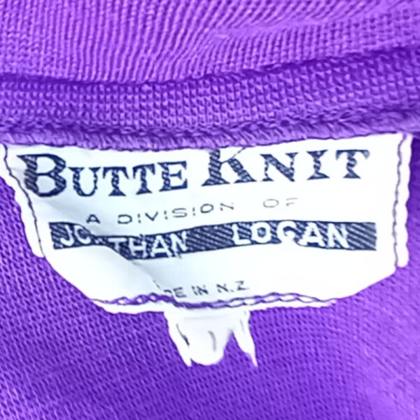 Vintage Butte Knit Purple Dress with Chains size 14 (VC-015) - Image 5