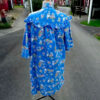 Vintage House Coat Cotton Blue size XL by May Belle  (VC-019) - Image 4
