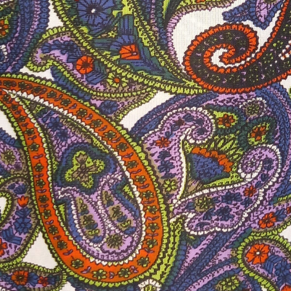 Vintage Dress Paisley Polyester size M-L (VC-020) - Image 4
