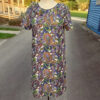 Vintage Dress Paisley Polyester size M-L (VC-020) - Image 3