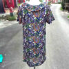 Vintage Dress Paisley Polyester size M-L (VC-020)
