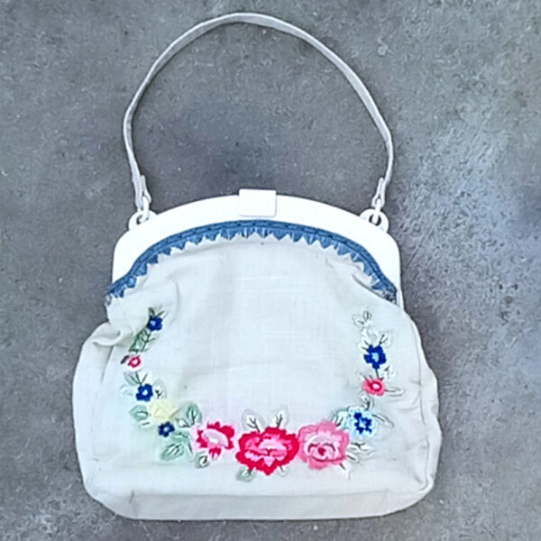 Cath Kidston Linen Purse with Embroidery (VC-033)