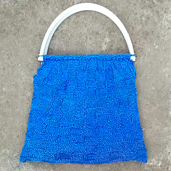 Vintage Knitted Hand Bag Blue (VC-034)