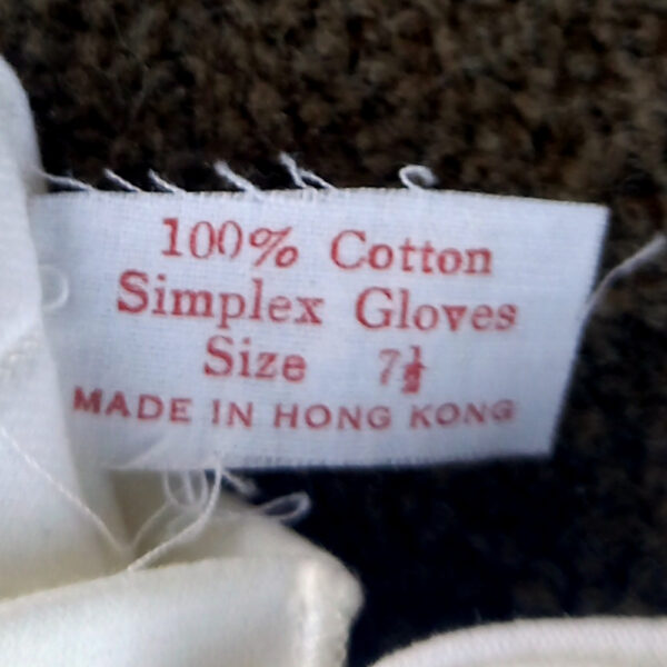 Vintage Simplex Gloves White New size 7 1/2 (VC-036) - Image 3