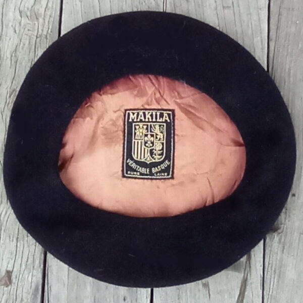 Vintage Makila Veritable Basque Txapela Beret Black (VC-037) - Image 3