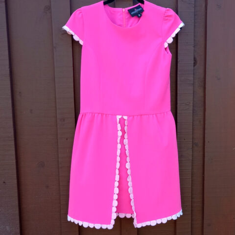 Bright Pink Dress by Augustine International size S (VC-039)