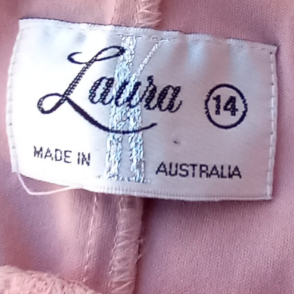 Laura K Lacey Dress Light Pink size 14 (VC-042) - Image 4