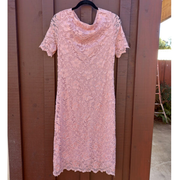 Laura K Lacey Dress Light Pink size 14 (VC-042) - Image 2