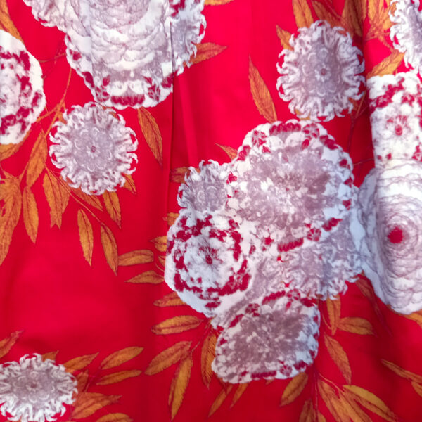 Sleeveless Dress Red Floral Wild South size 8 (VC-030) - Image 5