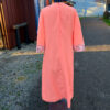 Vintage Full Length Polyester Dress Apricot size M-L (VC-031) - Image 2