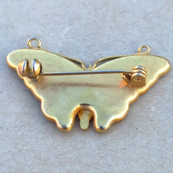 Vintage Japanese Damascene K24 Butterfly Brooch (VCAJ-001) - Image 2