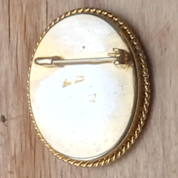 Vintage Italian Floral Micro Mosaic Brooch (VCAJ-017) - Image 2