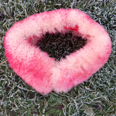 1960s Pink Faux Fur Collar (VCAM-001)