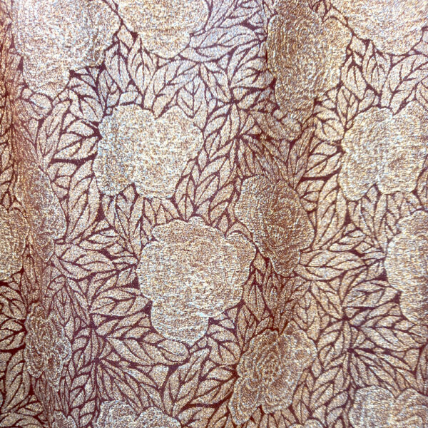 Vintage Sleeveless Dress with Gold Lame Pattern size L (VCD-004) - Image 4
