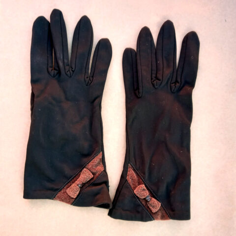 Vintage Gloves Brown size 7 1/2 by Rendez-Vous Simplex (VINA-004)