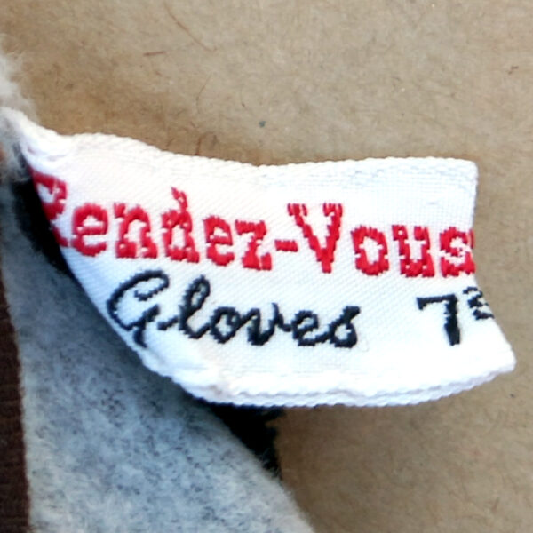 Vintage Gloves Brown size 7 1/2 by Rendez-Vous Simplex (VINA-004) - Image 2