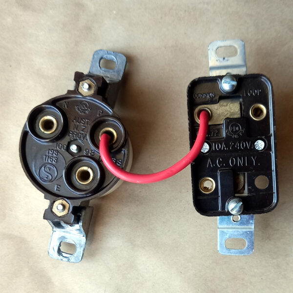 Retro Crown Lynn Replacement Power Point with Switch (ANTR-016) - Image 2