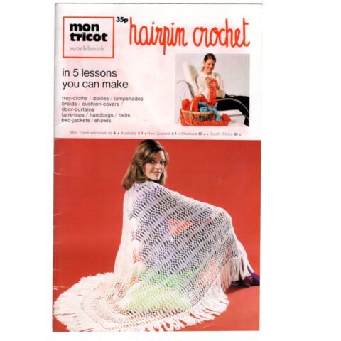 1973 Hairpin Crochet by Mon Tricot Workbook No 4 (BKCR-001)