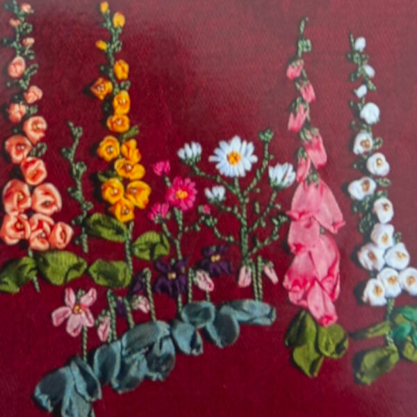 Silk Ribbon Embroidery - Cottage Garden by Merrilyn Haezlewood (BKCR-008) - Image 2